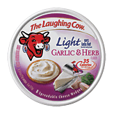 The Laughing Cow Light garlic & herb flavor spreadable cheese wedges, 8-wedges Full-Size Picture